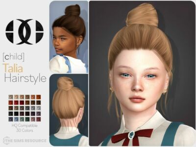 Talia Hairstyle Child Sims 4 CC