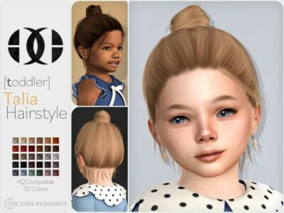 Talia Hairstyle Toddler Sims 4 CC