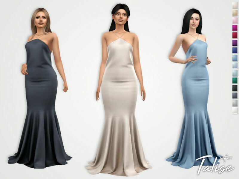 Talise Dress By Sifix Sims 4 CC