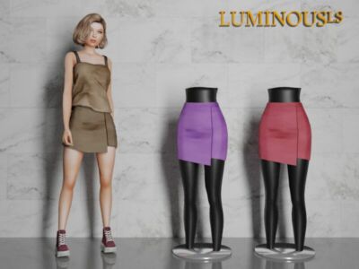 Tania SET -Skirt- By Luminousls Sims 4 CC