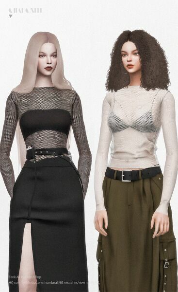 sims 4 cc tank air hot mesh top by charonlee 2