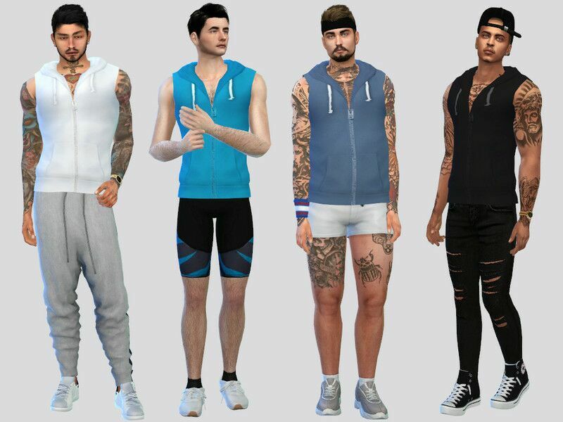 Tank Hoodie By Mclaynesims Sims 4 CC