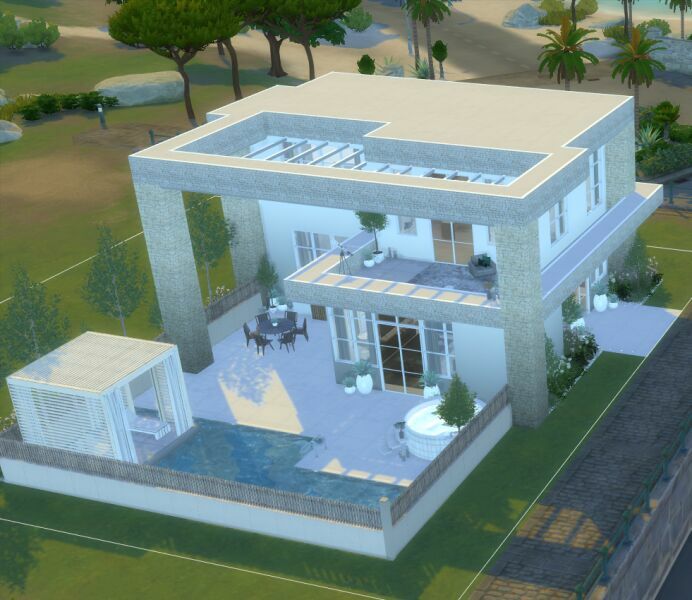 sims 4 cc tartosa villa 2