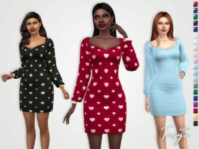 Tasya Dress By Sifix Sims 4 CC