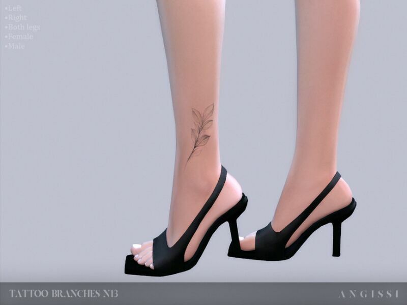 Tattoo-Branches N13 By Angissi Sims 4 CC