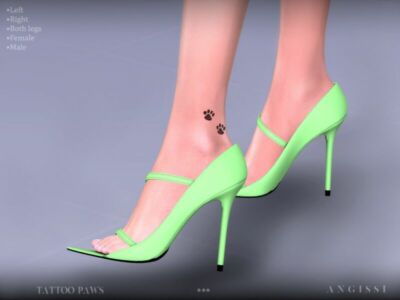 Tattoo-Paws By Angissi Sims 4 CC