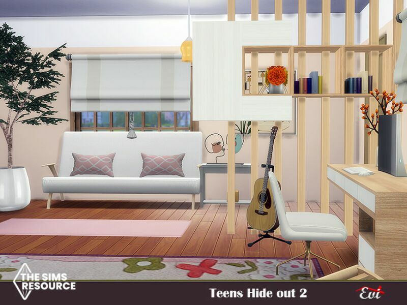 sims 4 cc teens hide out 2 by evi 4