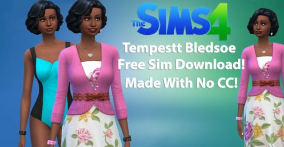 Tempestt Bledsoe Free Sims Download NO CC By VTK Sims 4 CC