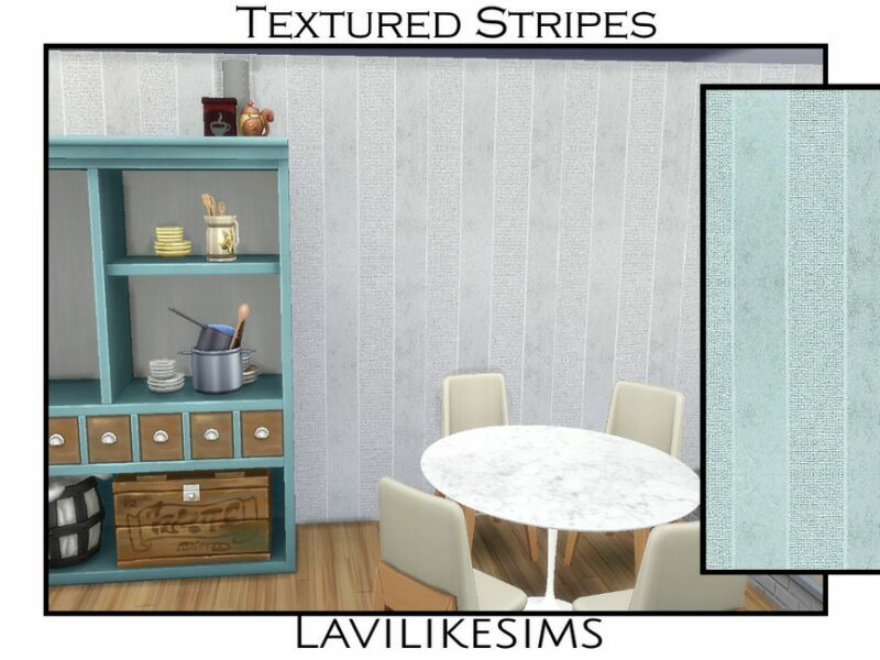 Textured Stripe By Lavilikesims Sims 4 CC