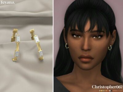 Teyana Earrings By Christopher067 Sims 4 CC