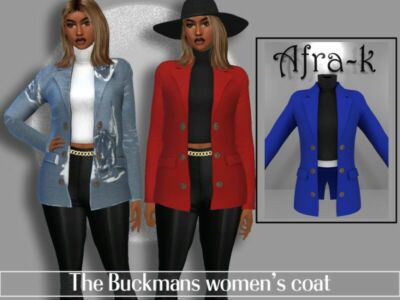 The Buckmans Women’S Coat By Akaysims Sims 4 CC