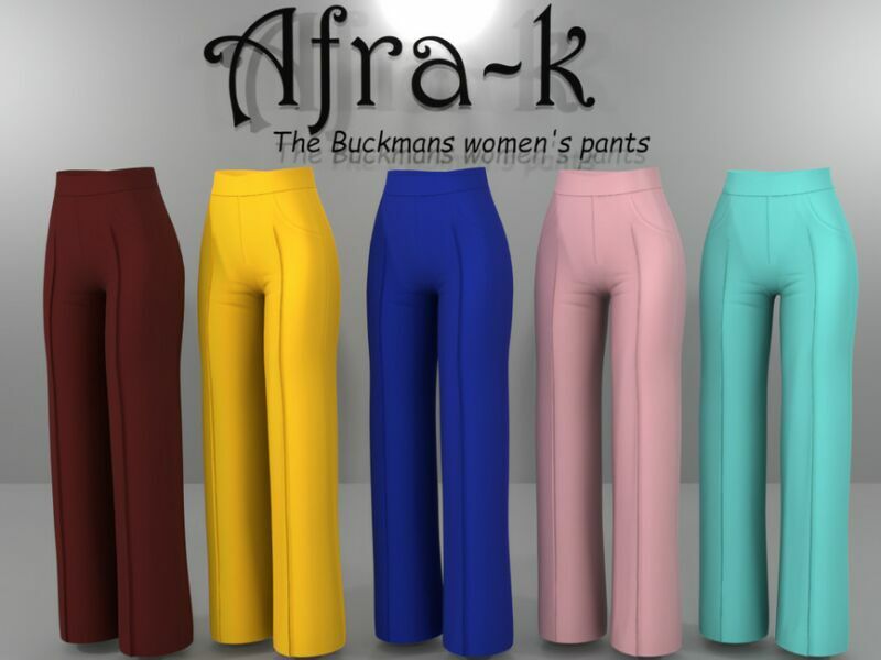 sims 4 cc the buckmans womens pants by akaysims 2