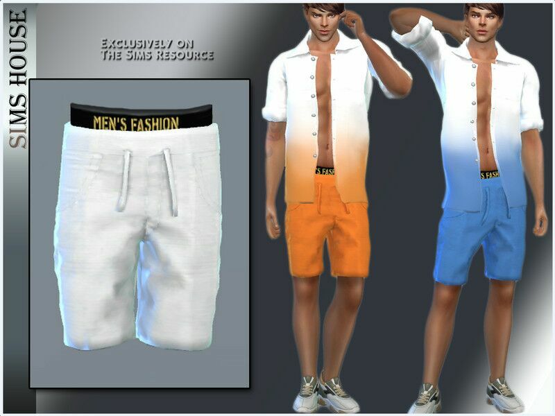 The / Male Summer Shorts Sims 4 CC