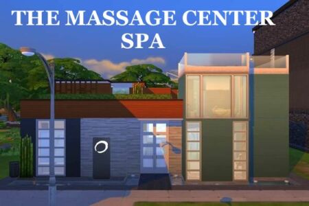 Masážní centrum SPA (renovované a bez CC) od VTK Sims 4 CC