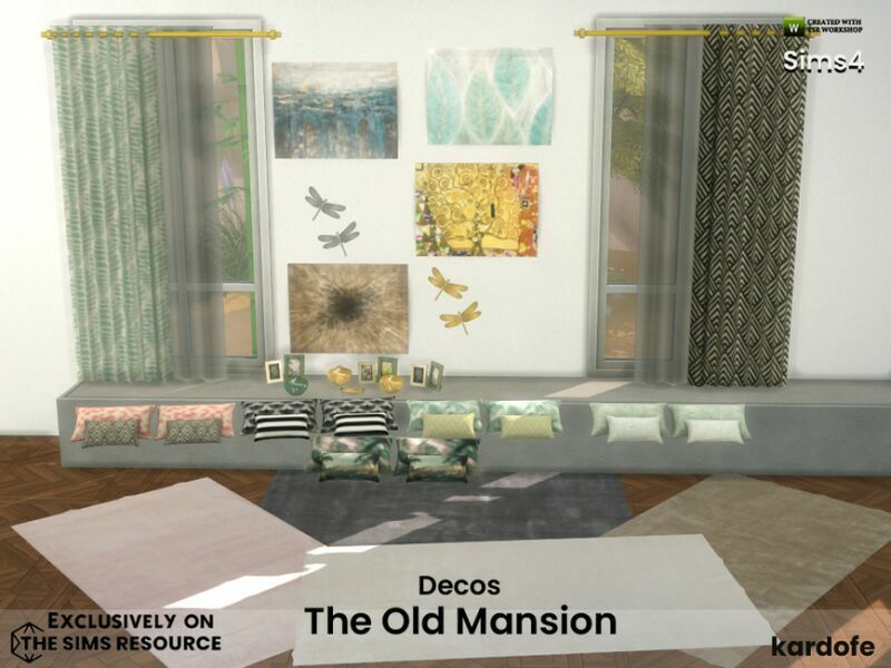 sims 4 cc the old mansion decos by kardofe 3