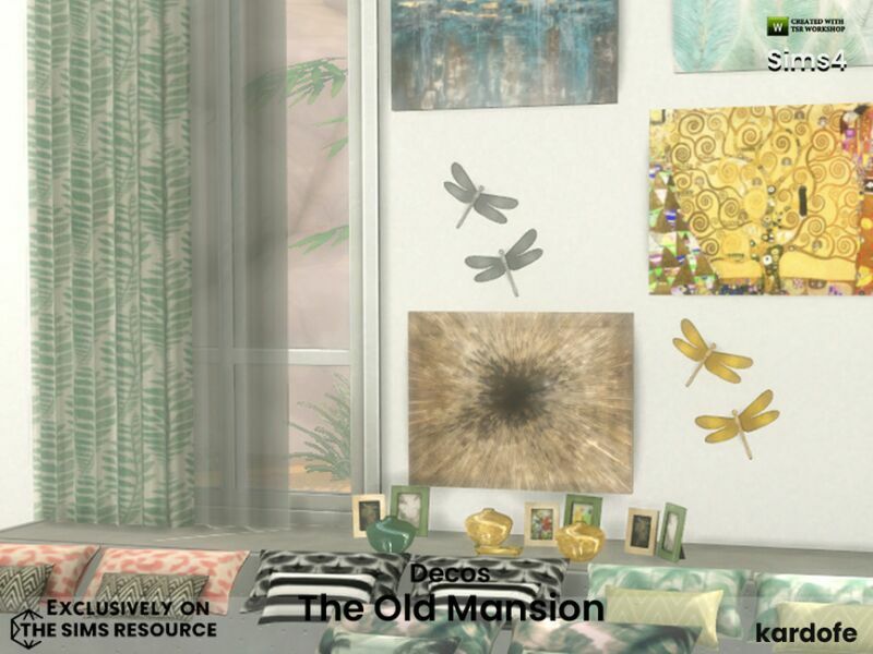 sims 4 cc the old mansion decos by kardofe 4