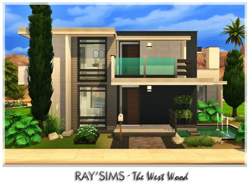 sims 4 cc the west wood 2