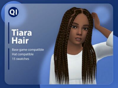 Tiara Hair By Qicc Sims 4 CC