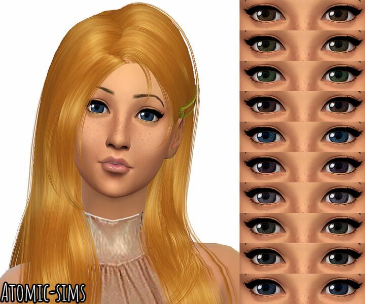 Tifa Eyes NO.30 Conversion By Atomic-Sims Sims 4 CC