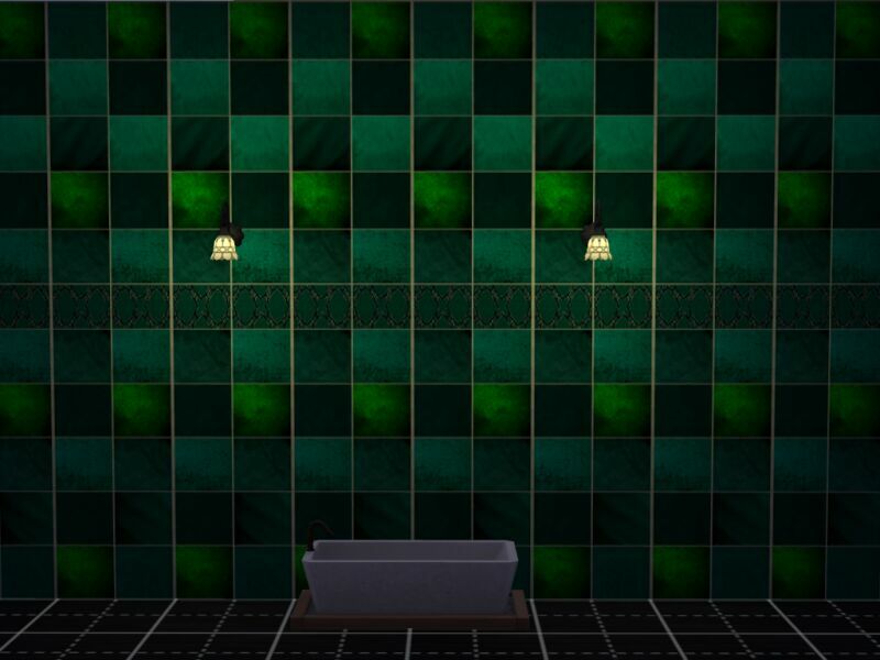 Tile Green Velvet Sims 4 CC