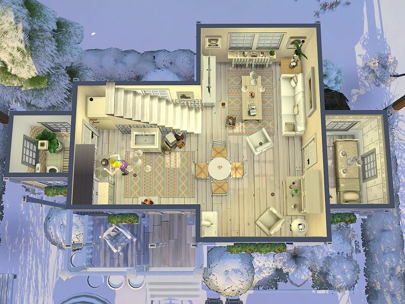 sims 4 cc tiny winter cottage no cc by flubs79 5