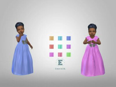 Toddler Gown 0424 By Erinaok Sims 4 CC