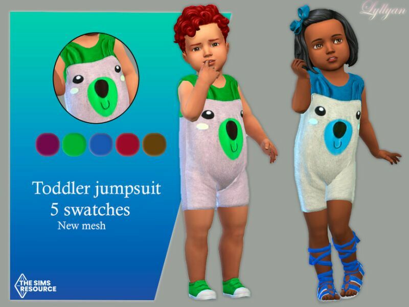 Toddler Jumpsuit Danya By Lyllyan Sims 4 CC