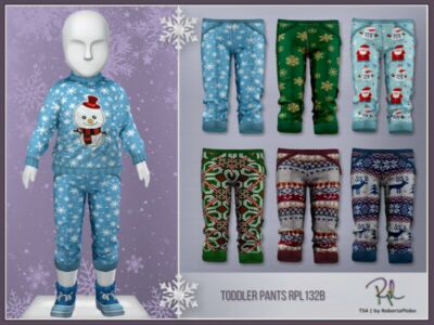 Toddler Pants Rpl132B By Robertaplobo Sims 4 CC