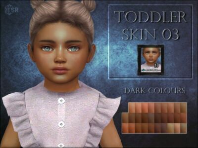 Toddler Skin 03 – Dark Colours By Remussirion Sims 4 CC