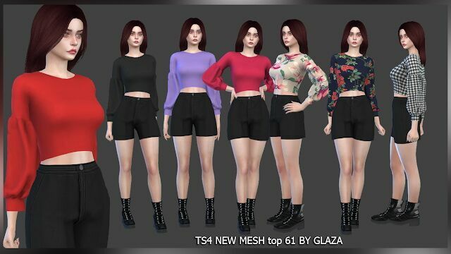 TOP 61 At ALL By Glaza By Glaza Sims 4 CC