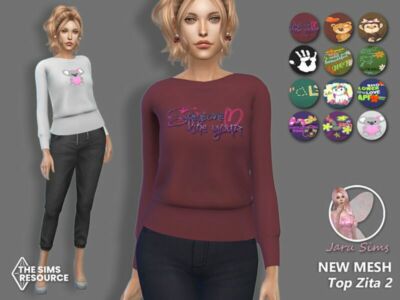 TOP Zita 2 – NEW Mesh Sims 4 CC