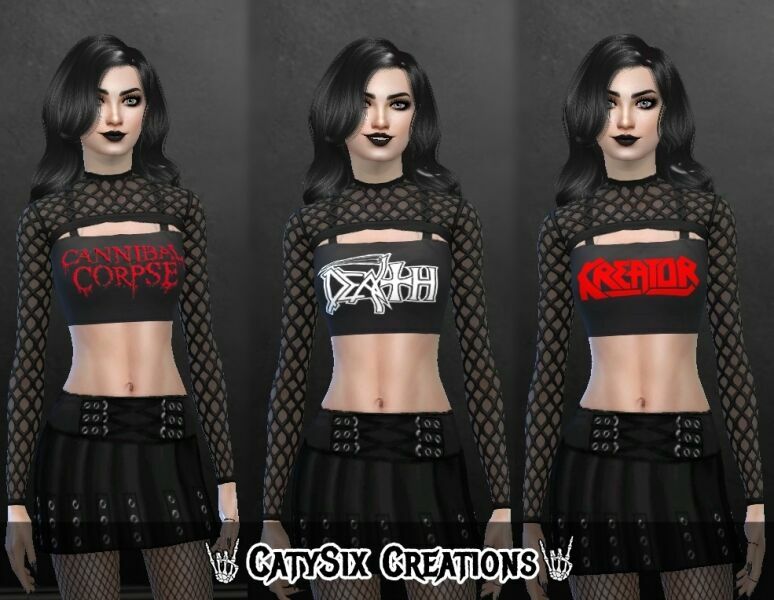 Tops Bands V5 By Catysix Sims 4 CC