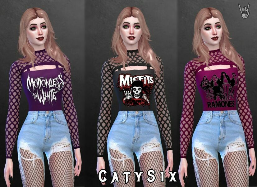 sims 4 cc tops bands v6 by catysix 2