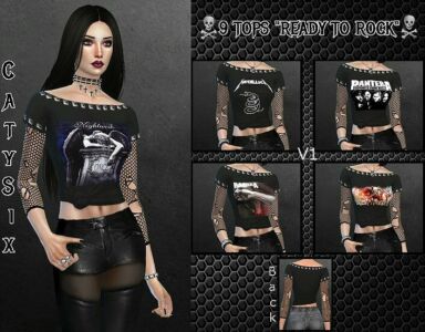 Tops Ready To Rock V1-Backyard Needed By Catysix Sims 4 CC