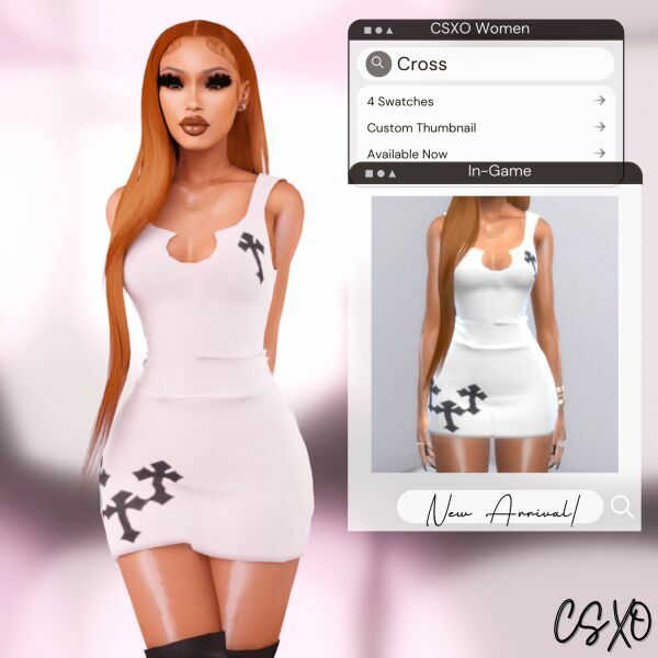 sims 4 cc triple cross dress 3