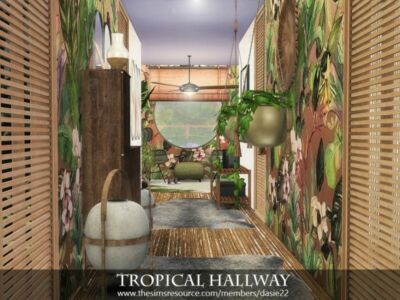 Tropical Hallway By Dasie2 Sims 4 CC