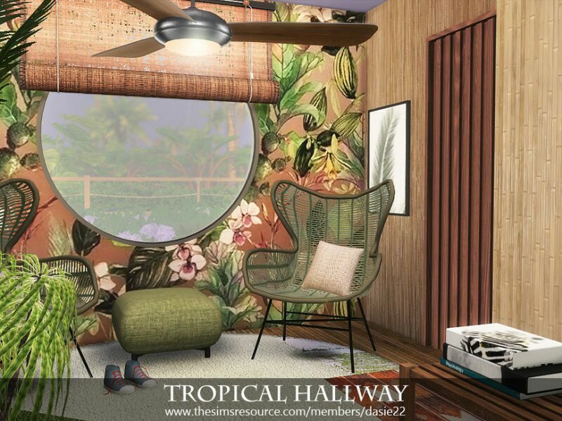 sims 4 cc tropical hallway by dasie2 2