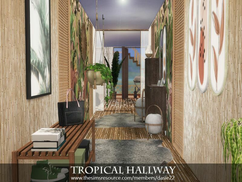 sims 4 cc tropical hallway by dasie2 3