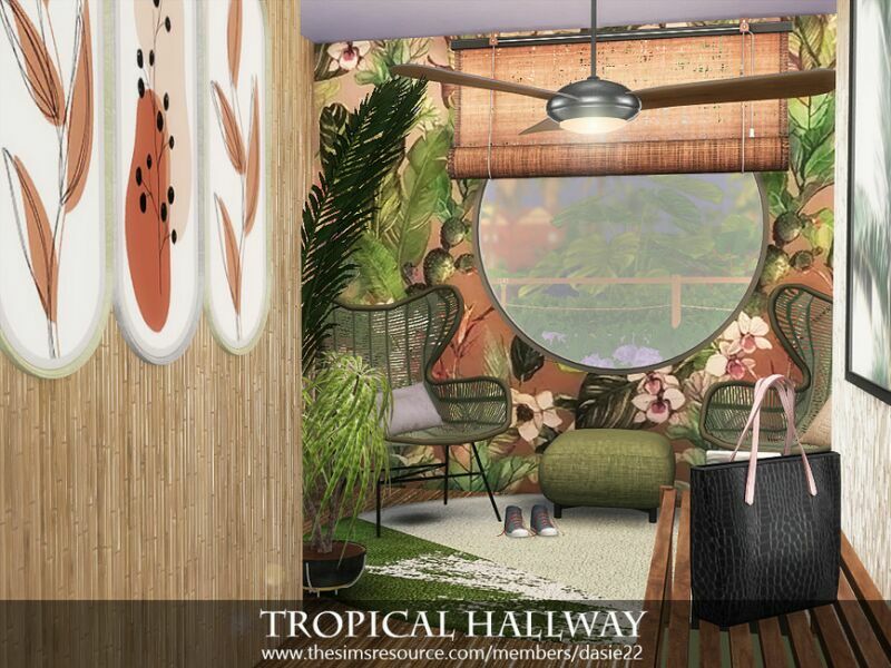 sims 4 cc tropical hallway by dasie2 4