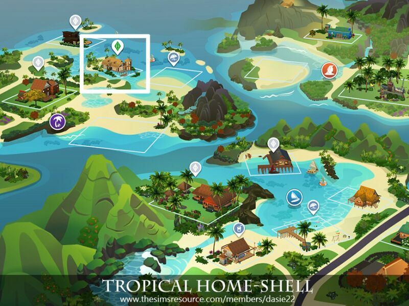 sims 4 cc tropical home shell by dasie2 6