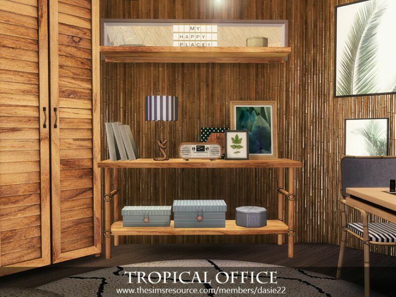 sims 4 cc tropical office by dasie2 4