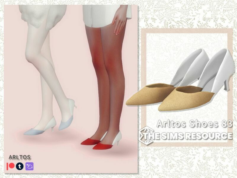 Two-Tone Pumps / 83 By Arltos Sims 4 CC