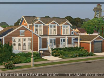 Unfurnished Family House | Nocc By Simzmora Sims 4 CC