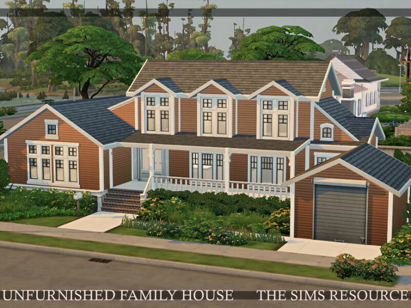 sims 4 cc unfurnished family house nocc by simzmora 2