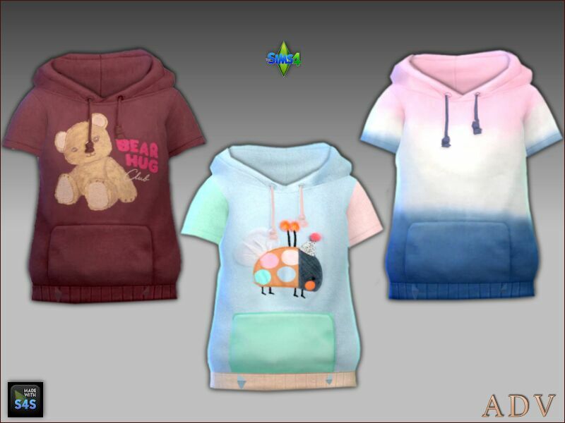 Unisex Outfits For Toddlers Sims 4 CC Download