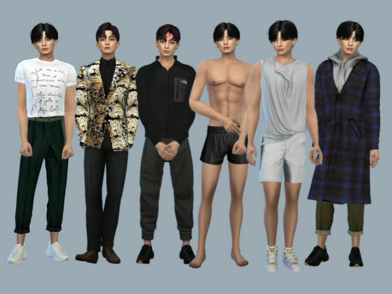 sims 4 cc v kim taehyung bts request by starafanka 2