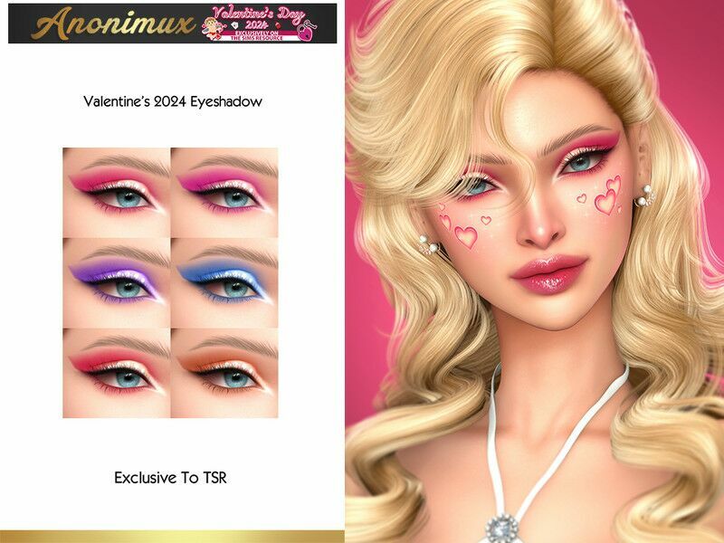 Valentine’S 2024 – Eyeshadow Sims 4 CC