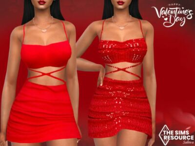 Valentine’S DAY Evening Dresses By Saliwa Sims 4 CC