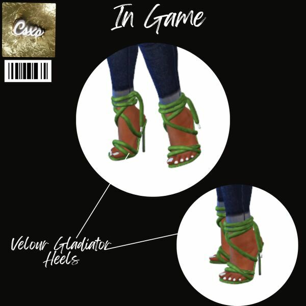 sims 4 cc velour gladiator heels 2