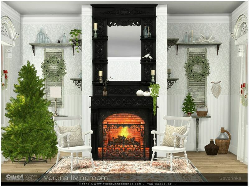 sims 4 cc verena livingroom by severinka 4